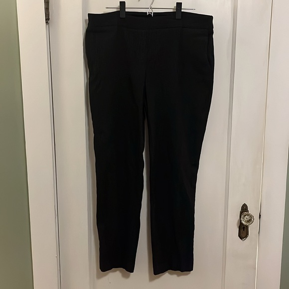 Hilary Radley Black Patterned Pull-On Pants (Women’s XL) - Picture 2 of 7